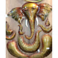 Lord Ganesha Metal Wall Art - front_view