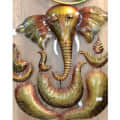 Lord Ganesha Metal Wall Art - top_view