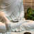 Serene Buddha statue - top_view