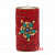 Wooden Candle Holder Red Nepali Stone - top_view