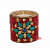 Wooden Candle Holder Red Nepali Stone - right_view