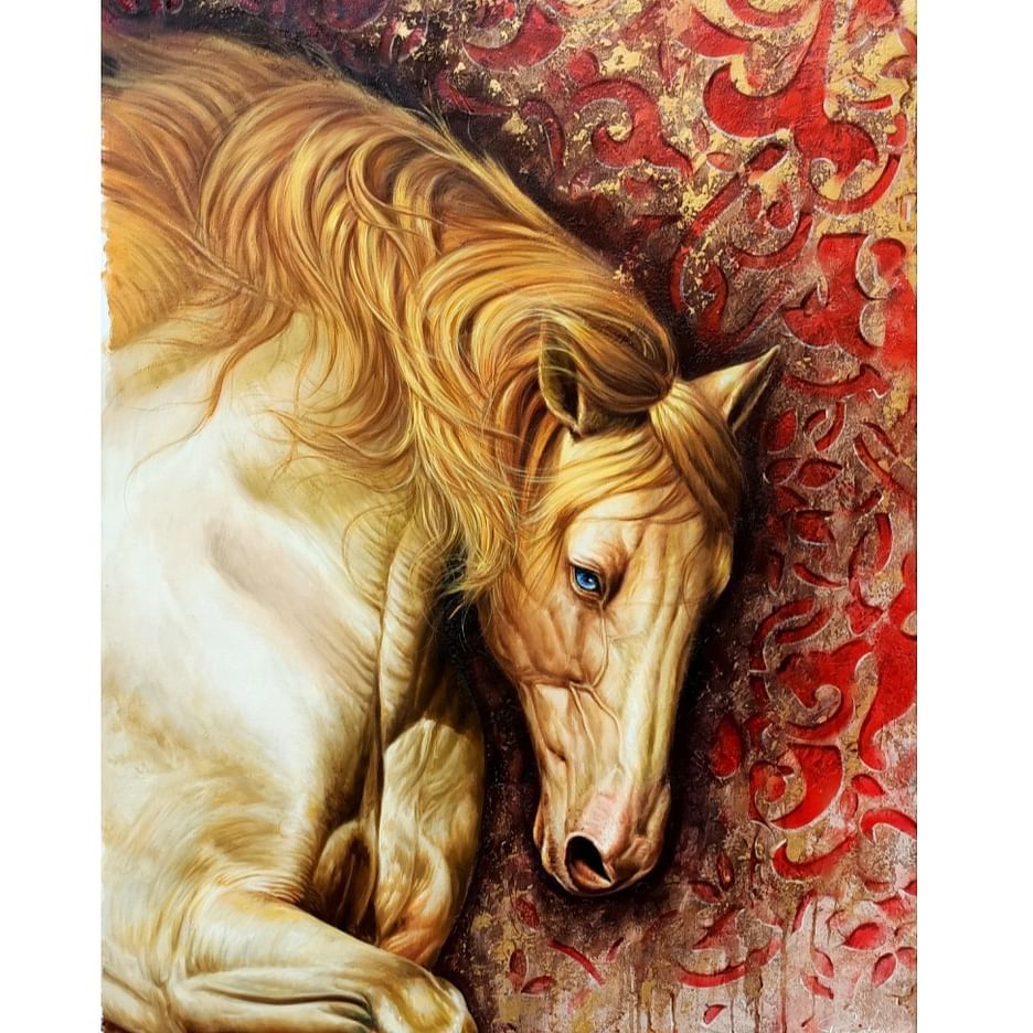 White Horse - Diamond Painting - Paint Vibe