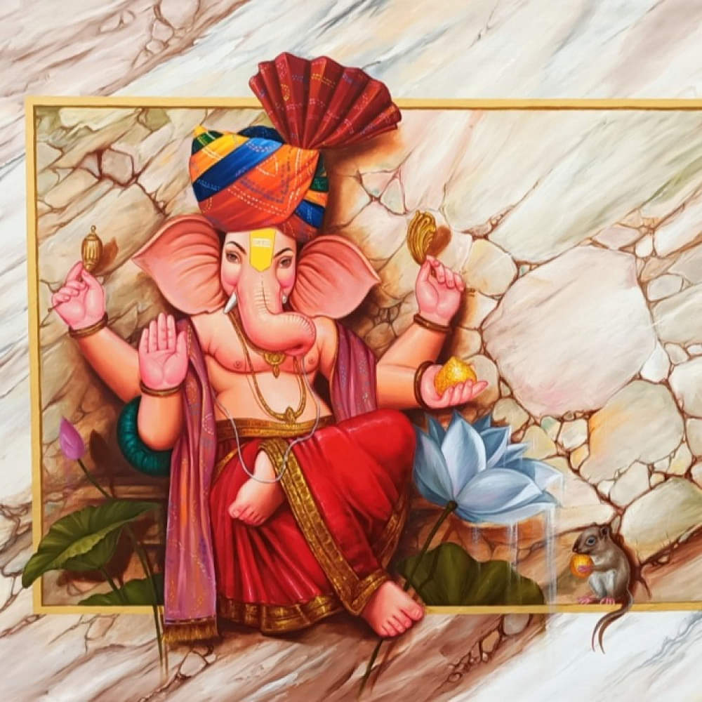GANESHA WALL ART - photo
