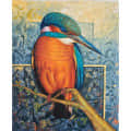 Kingfisher Realistic wall painting - photo