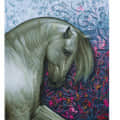 The Royal Horse White Wall Painting - rear_view