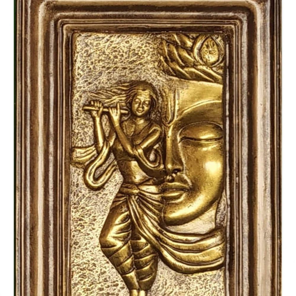 Lord Krishna Mural - photo