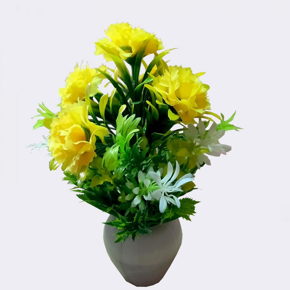 Artificial Flower Plant (Yellow) - photo
