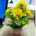 Artificial Flower Plant (Yellow) - top_view
