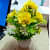 Artificial Flower Plant (Yellow) - top_view