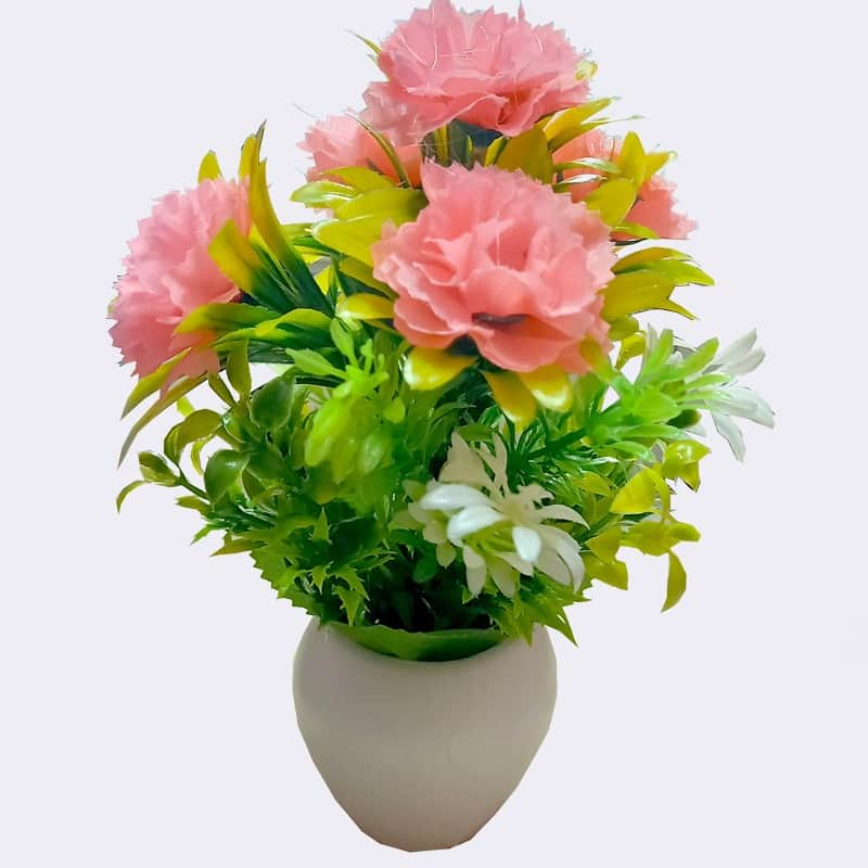 Artificial Flower Plant (Peech) - front_view