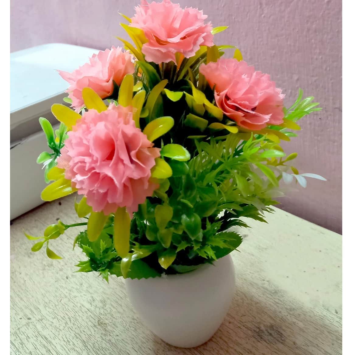 Artificial Flower Plant (Peech) - rear_view