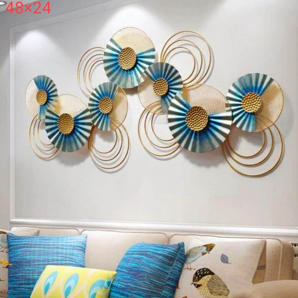 Ring Plates Metal wall Art - rear_view