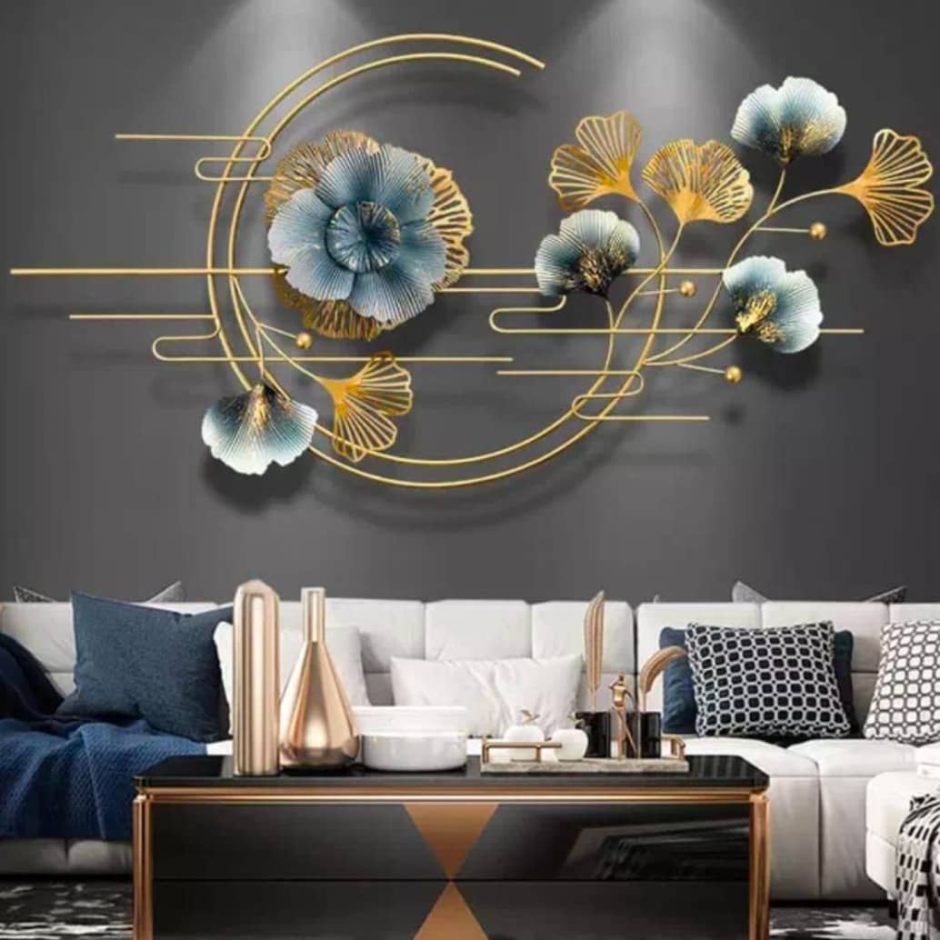 Floral Bail Metal Wall Art