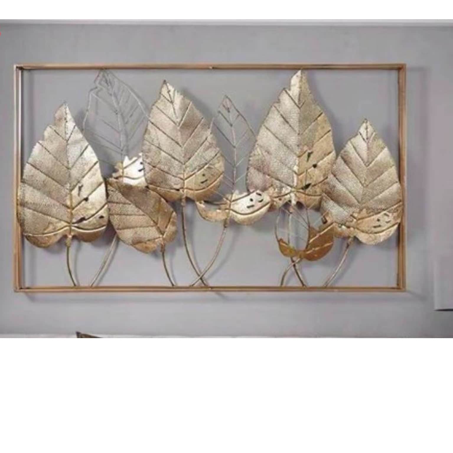 Leaf Metal wall Art - top_view
