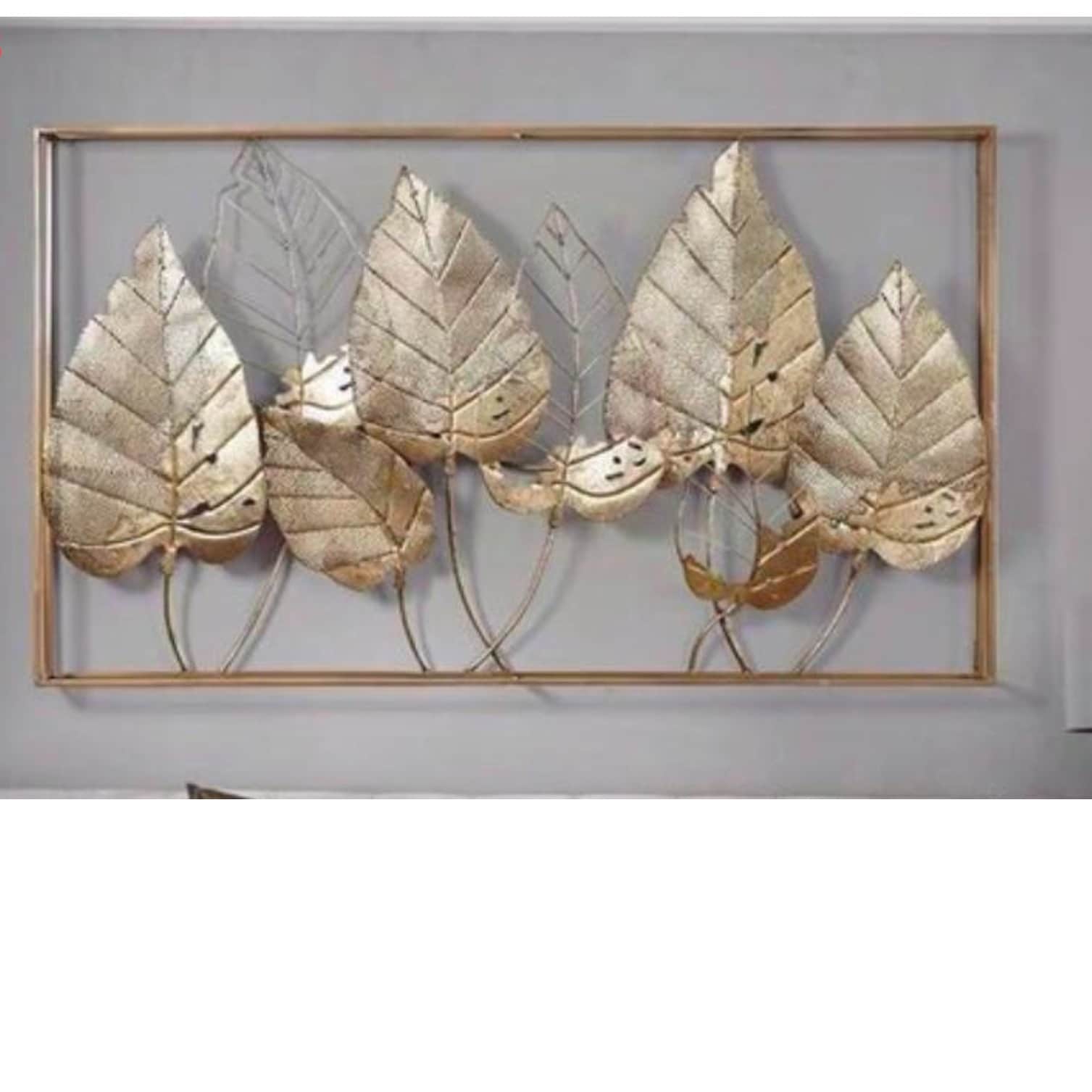 Leaf Metal wall Art - rear_view