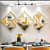 Golden deer Metal wall Art - front_view