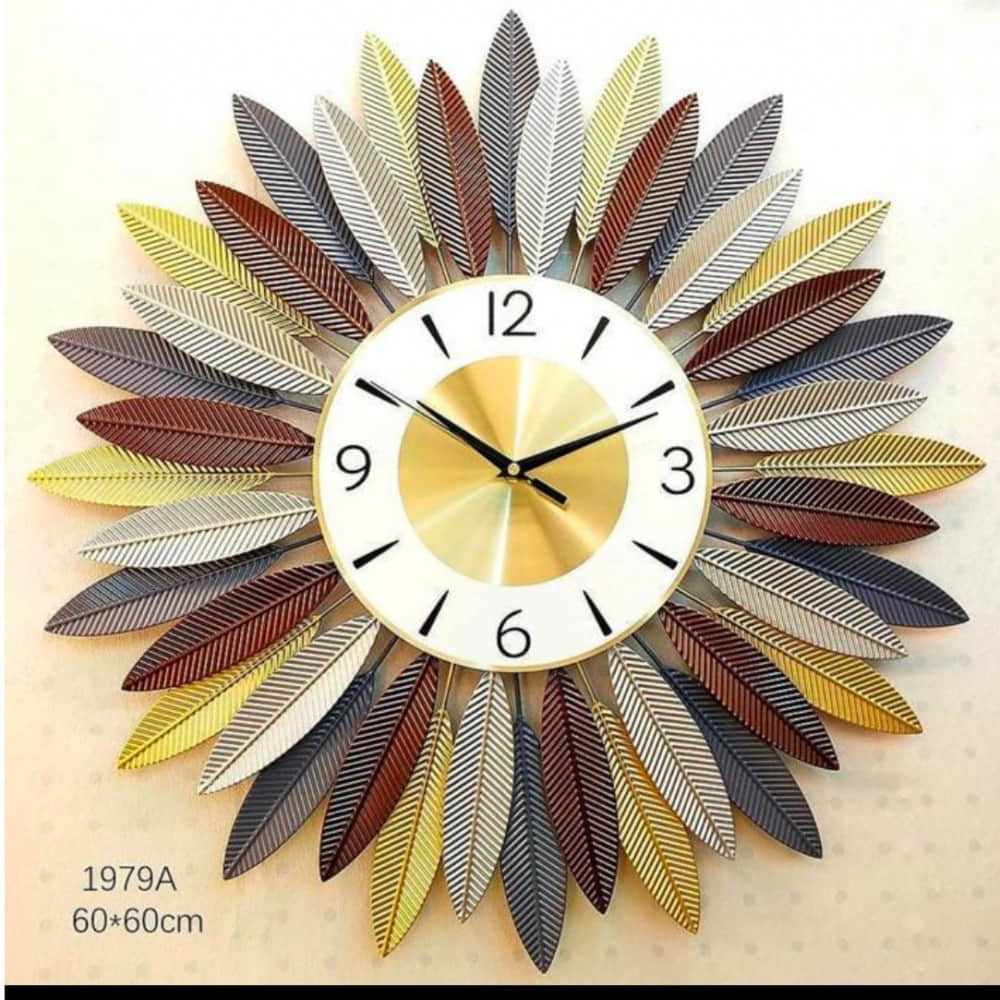 Metal wall Art clock - photo