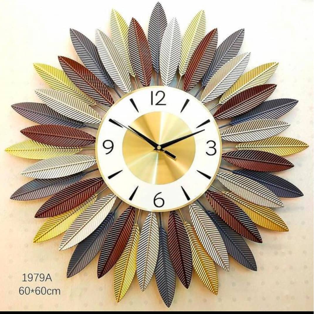 Metal wall Art clock