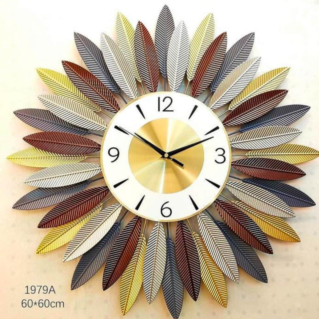 Metal wall Art clock - rear_view