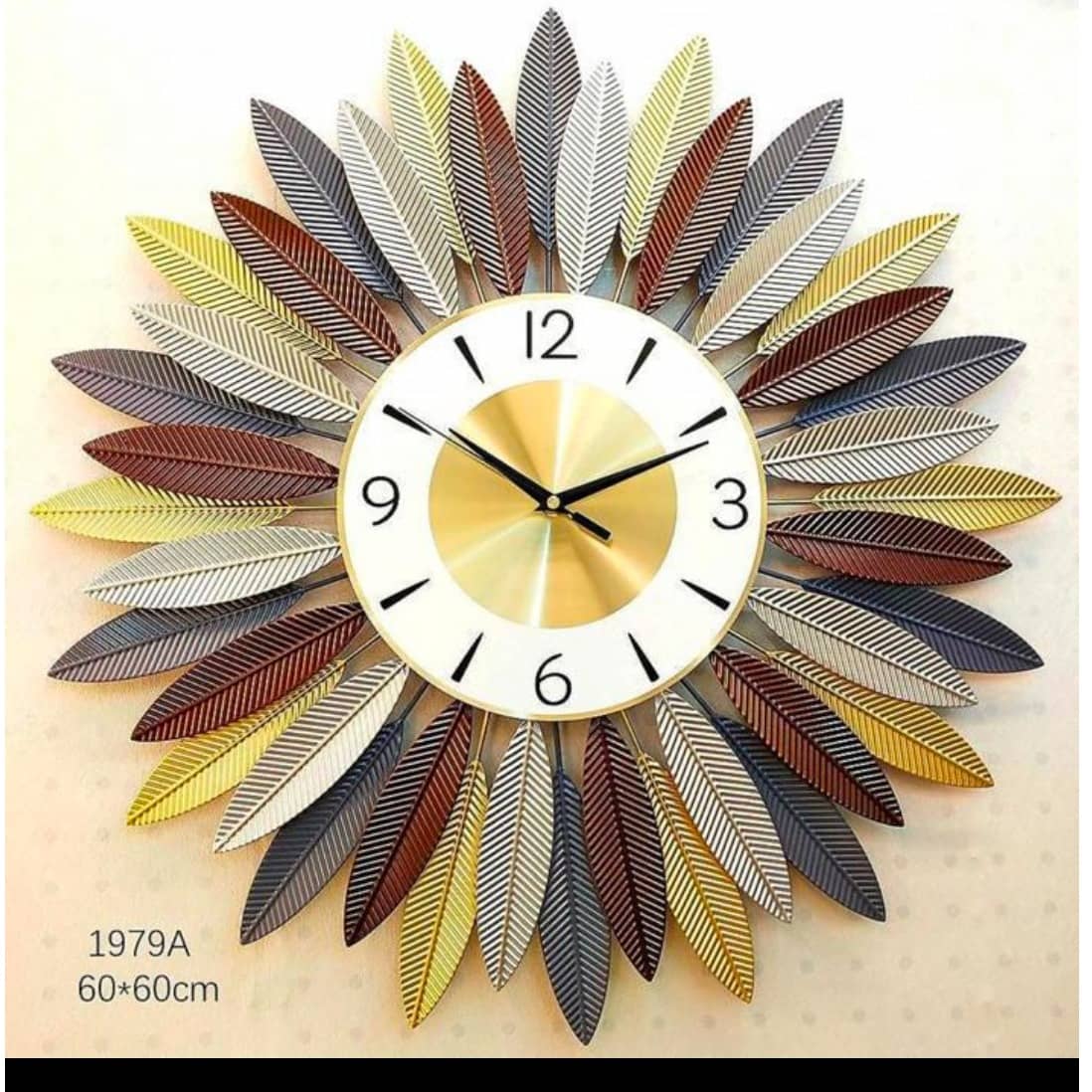 Metal wall Art clock