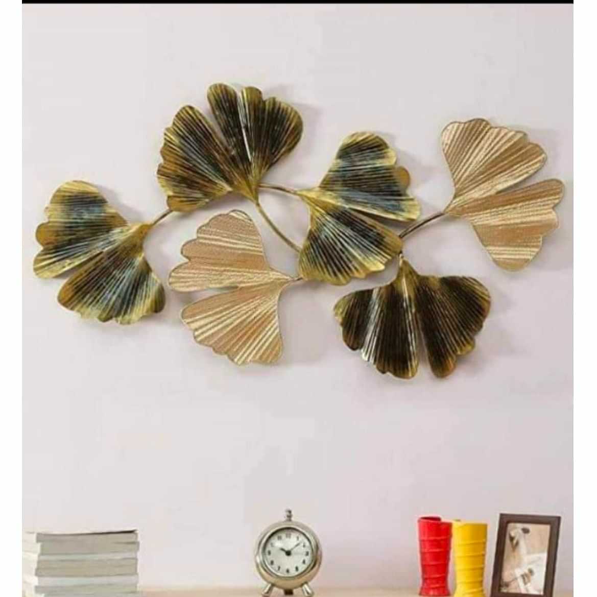 Copper & dark green Metal Wall Art - photo