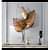 Golden leaf Metal wall Art - front_view