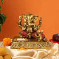 6*5 Ganesh with Candle Holder, House Warming Gift - photo