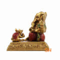 6*5 Ganesh with Candle Holder, House Warming Gift - left_view