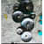 Black Designer Metal wall Art I 50x20 Inches - front_view