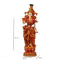 15" Radha Krishna Statue Idol - rear_view