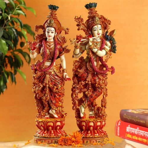 15" Radha Krishna Statue Idol