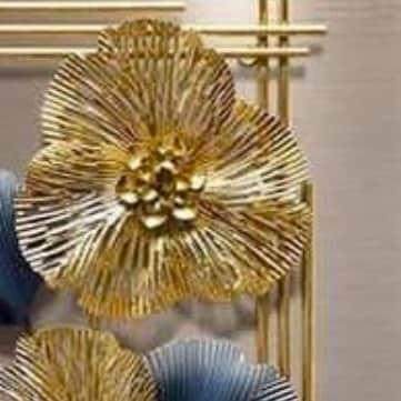 Beautiful Flower metal wall art  30x18 Inches - top_view