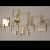 High Quality Gold Plated Metal wall Art I 60x30 Inches - front_view