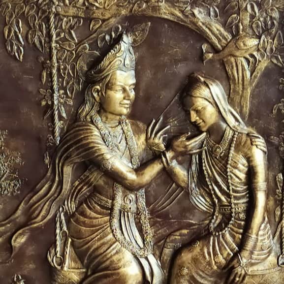 Krishna and Radha mural - front_view
