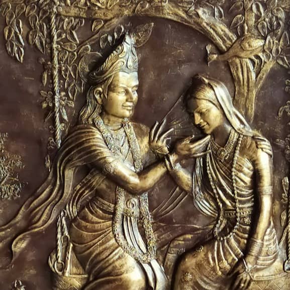 Krishna and Radha mural