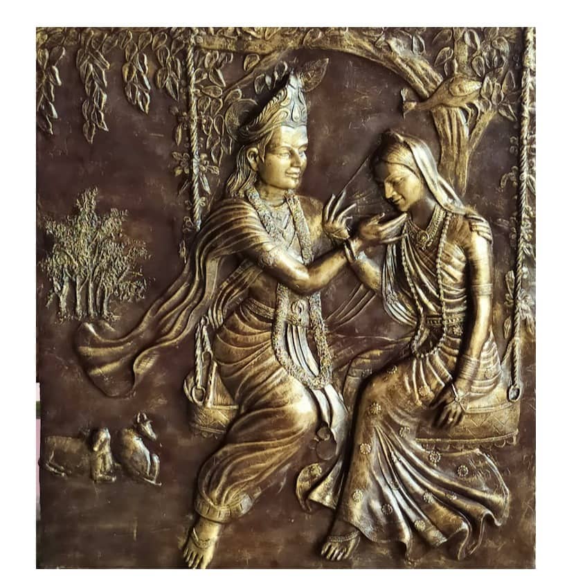 Krishna and Radha mural