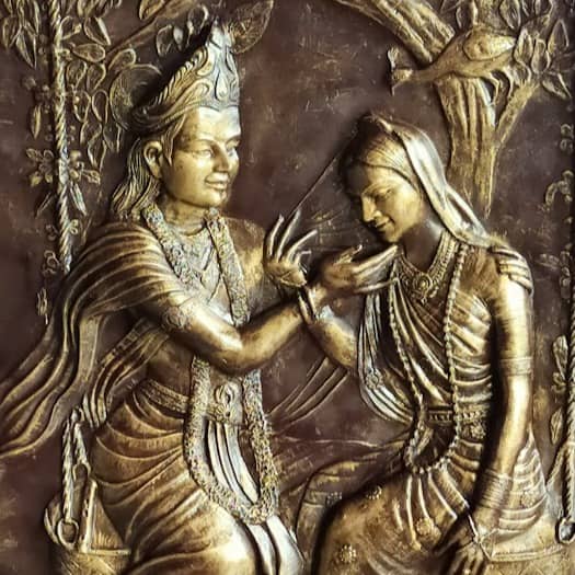 Krishna and Radha mural