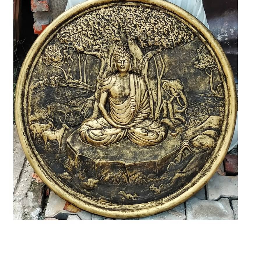 LORD BUDDHA SITTING MEDITATING POSE MURAL