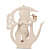 12" Om Krishna Statue Valentine Gift for him Krishna with Basuri Hare Krishna Bihari Balagopala Balakrishna Govinda Narayana Hindu Gift - rear_view