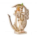 12" Om Krishna Statue Valentine Gift for him Krishna with Basuri Hare Krishna Bihari Balagopala Balakrishna Govinda Narayana Hindu Gift - left_view