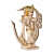 12" Om Krishna Statue Valentine Gift for him Krishna with Basuri Hare Krishna Bihari Balagopala Balakrishna Govinda Narayana Hindu Gift - left_view
