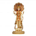 12'' Vishnu Statue Ivory Look - front_view