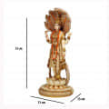 12'' Vishnu Statue Ivory Look - top_view