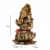 Lakshmi Ganesha Statue, Resin Ganesha Laxmi Statue, Diwali gift, Ganesha for altar, Copper Finish Resin Goddess, Wedding Decor Statue - top_view