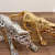 Silver & Gold Plated Panther Jaguar Statue - front_view