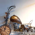 Decorative Vintage Wall Décor Bike with Clock Showpiece for Home Décor - top_view