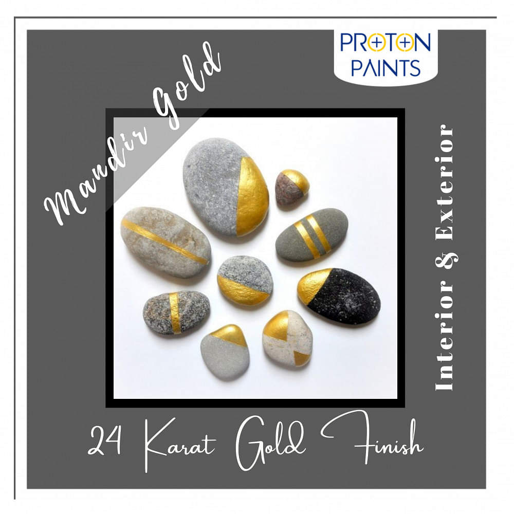 Proton Paints WB Metallic Paint (Gold) -1 Ltr - photo