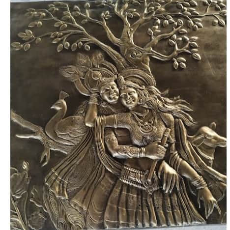 RADHA KRISHNA MURAL FOR HOME, OFFICE - front_view