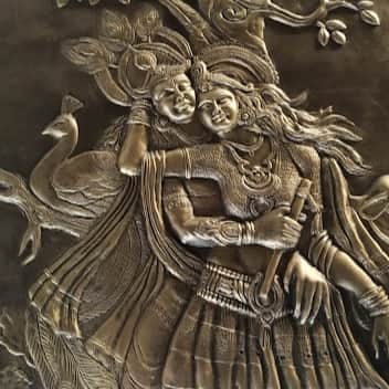 RADHA KRISHNA MURAL FOR HOME, OFFICE - top_view