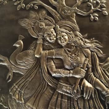 RADHA KRISHNA MURAL FOR HOME, OFFICE - rear_view